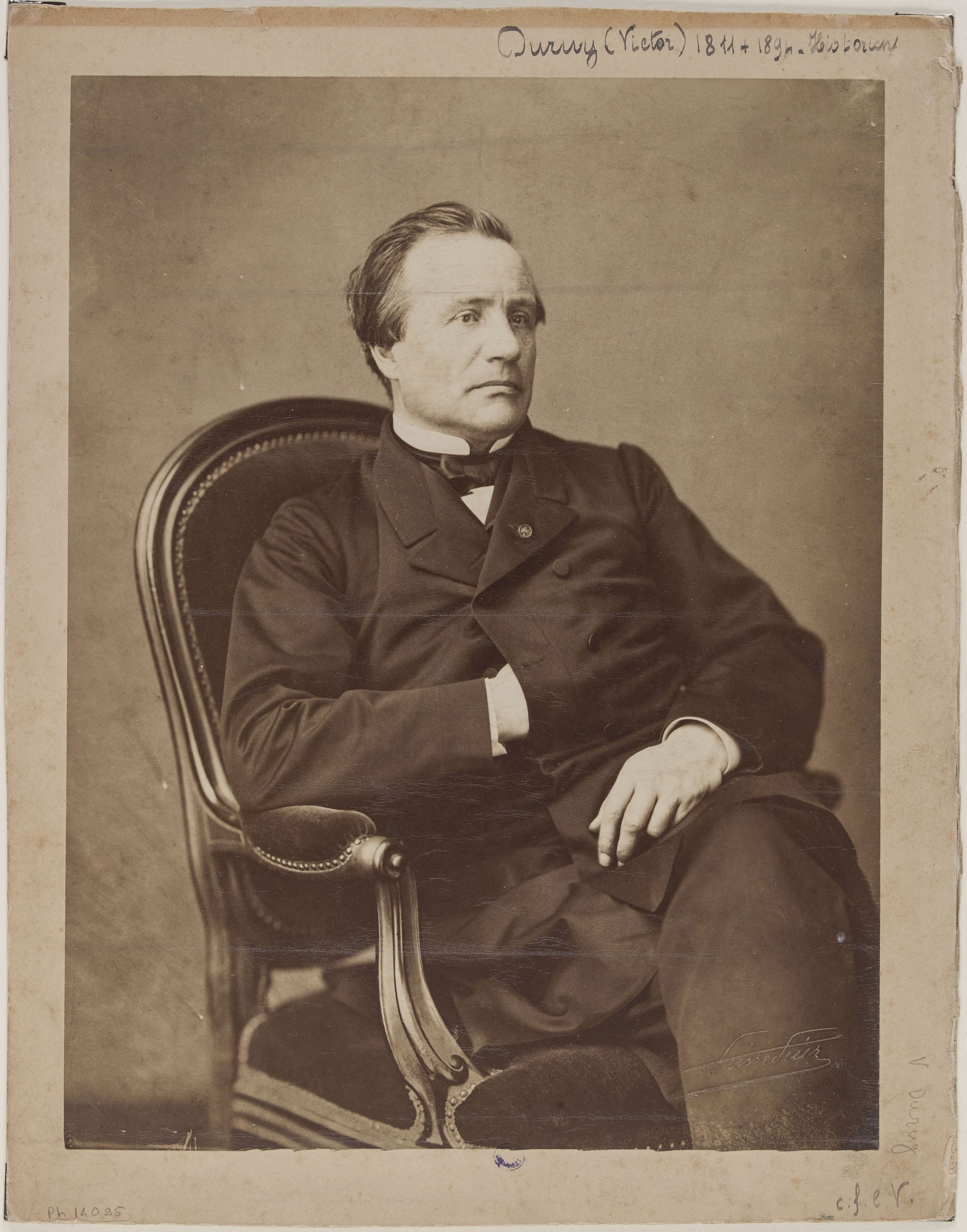Pierre Petit, Portrait de Victor Duruy (1811-1894), homme politique, historien et ministre de l'instruction publique.