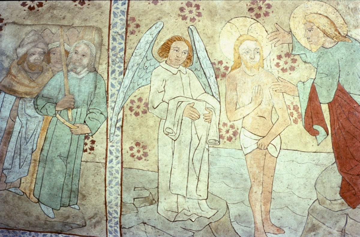Ola Ehn, Kalkmålning i Danmarks kyrka, Uppland 1957