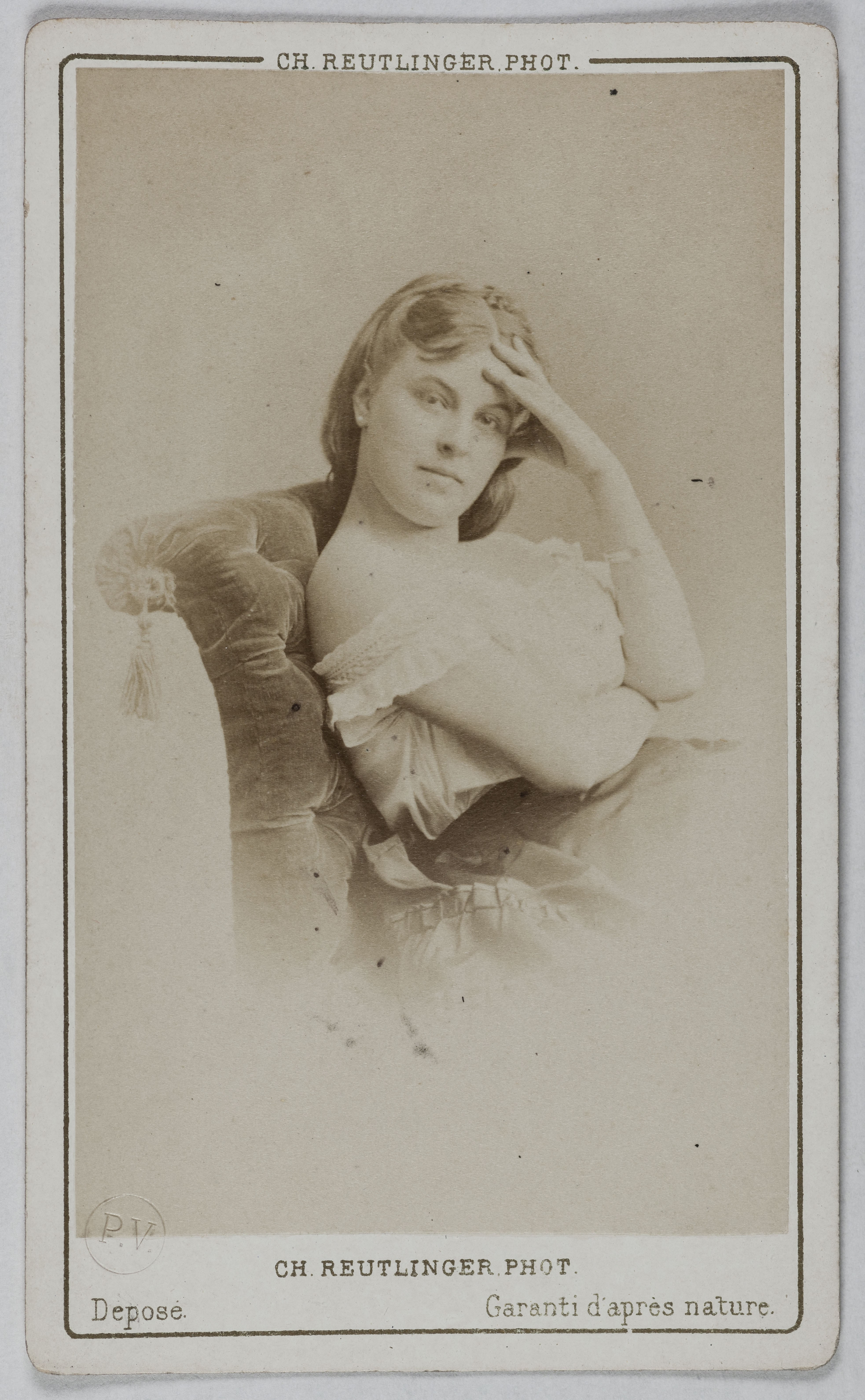 Charles Reutlinger, Portrait de El. Frouard (actrice au théâtre des Variétés)