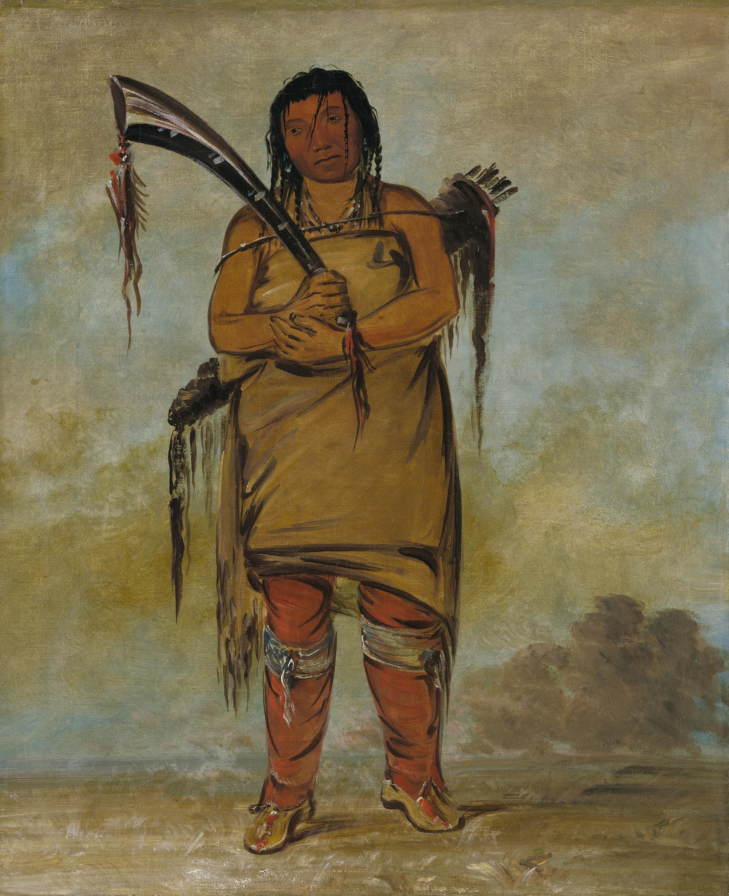George Catlin, Wáh-chees, a Brave