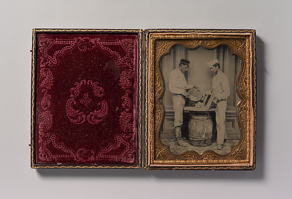 Unknown, [Two Plasterers Mixing Plaster]