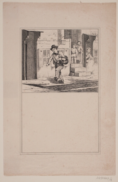 Adolph Kittendorff, Den drukne. Prøvetryk til Chr. Winther og M. Rørbye, "25 Billeder for små børn"