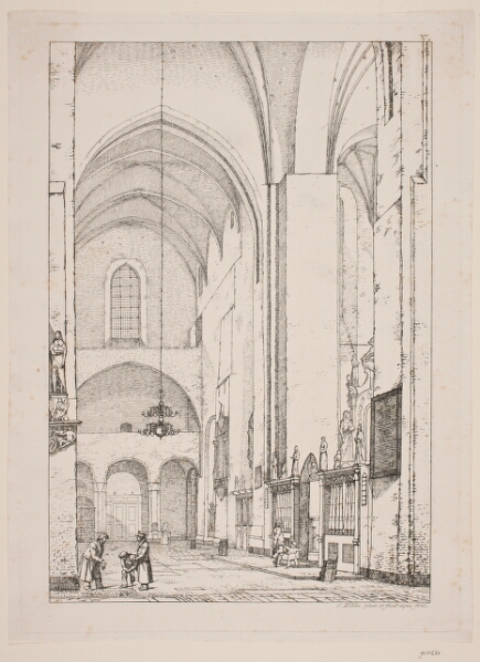 Christen Købke, Prospekt af det indre af den nordlige korsarm af Århus domkirke