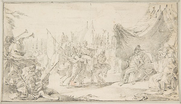 Giovanni Battista Tiepolo, Illustration for a Book: General Carried in Triumph