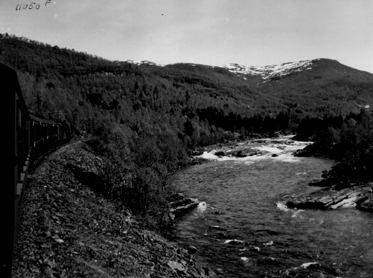 Anders Beer Wilse, Samferdsel, tog, Raundalen, Voss.