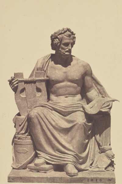 Édouard Baldus, ["L'Art", Sculpture by Nanteuil, Decoration of the Louvre, Paris]