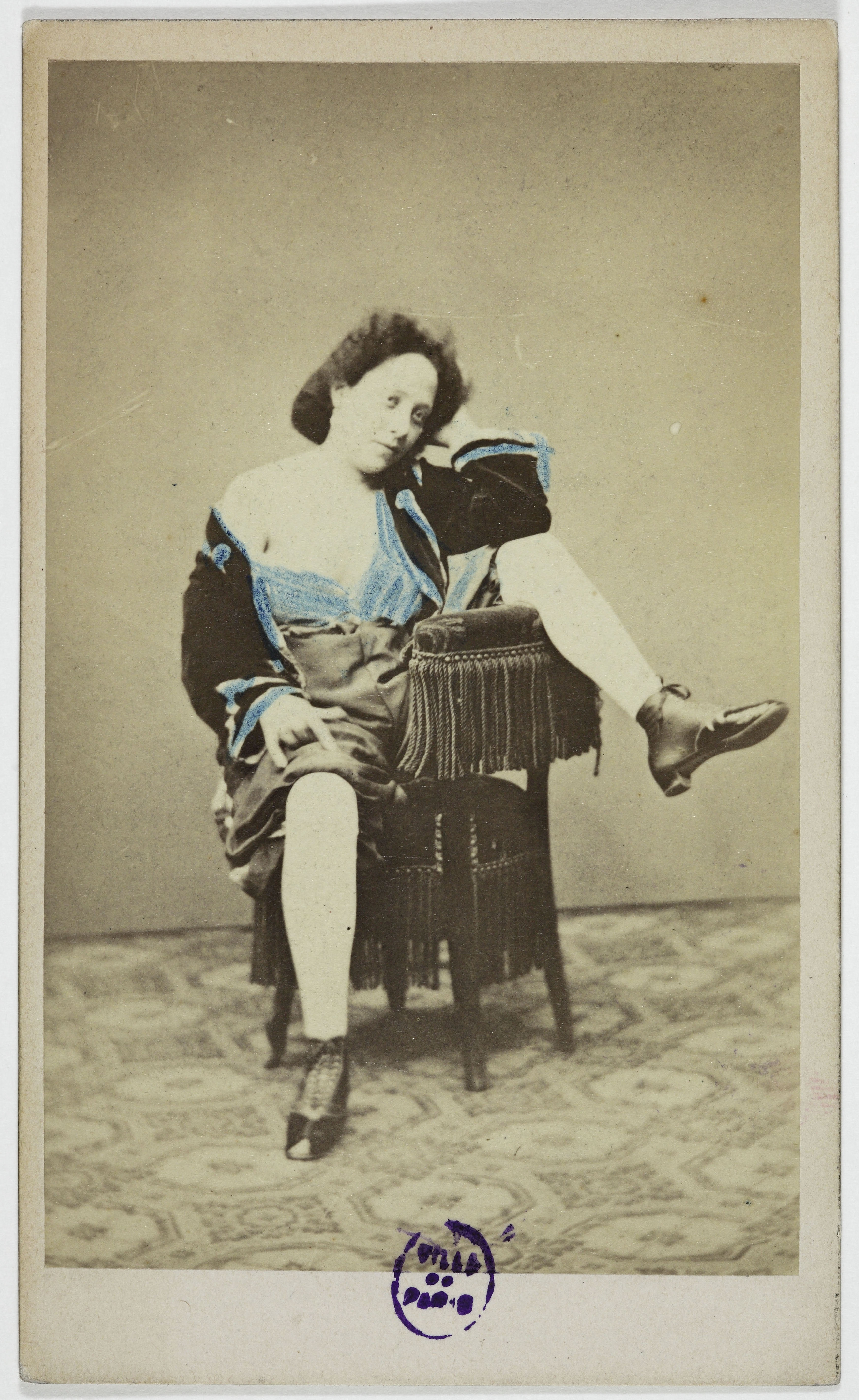 Anonyme, Portrait d'Aimée, (Aimée Tronchon dite, 18..-1887), chanteuse d'opérette