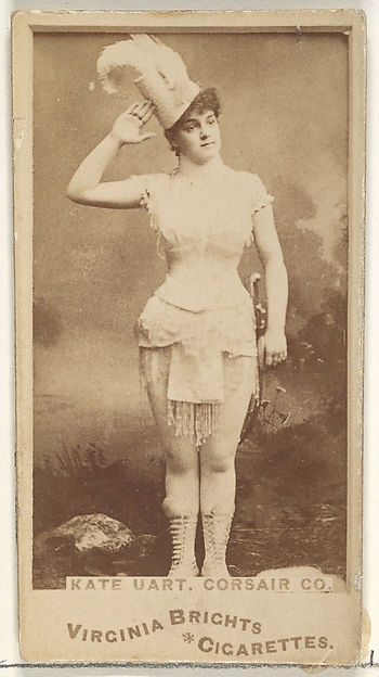 Allen & Ginter, Kate Uart, Corsair Co., from the Actors and Actresses series (N45, Type 1) for Virginia Brights Cigarettes