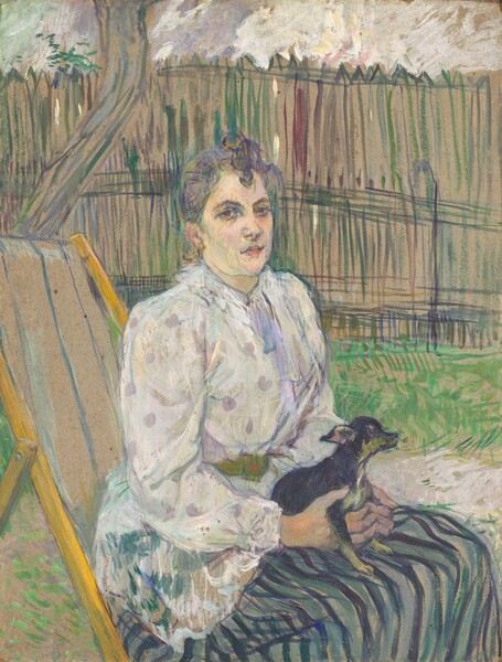 Henri de Toulouse-Lautrec, Lady with a Dog