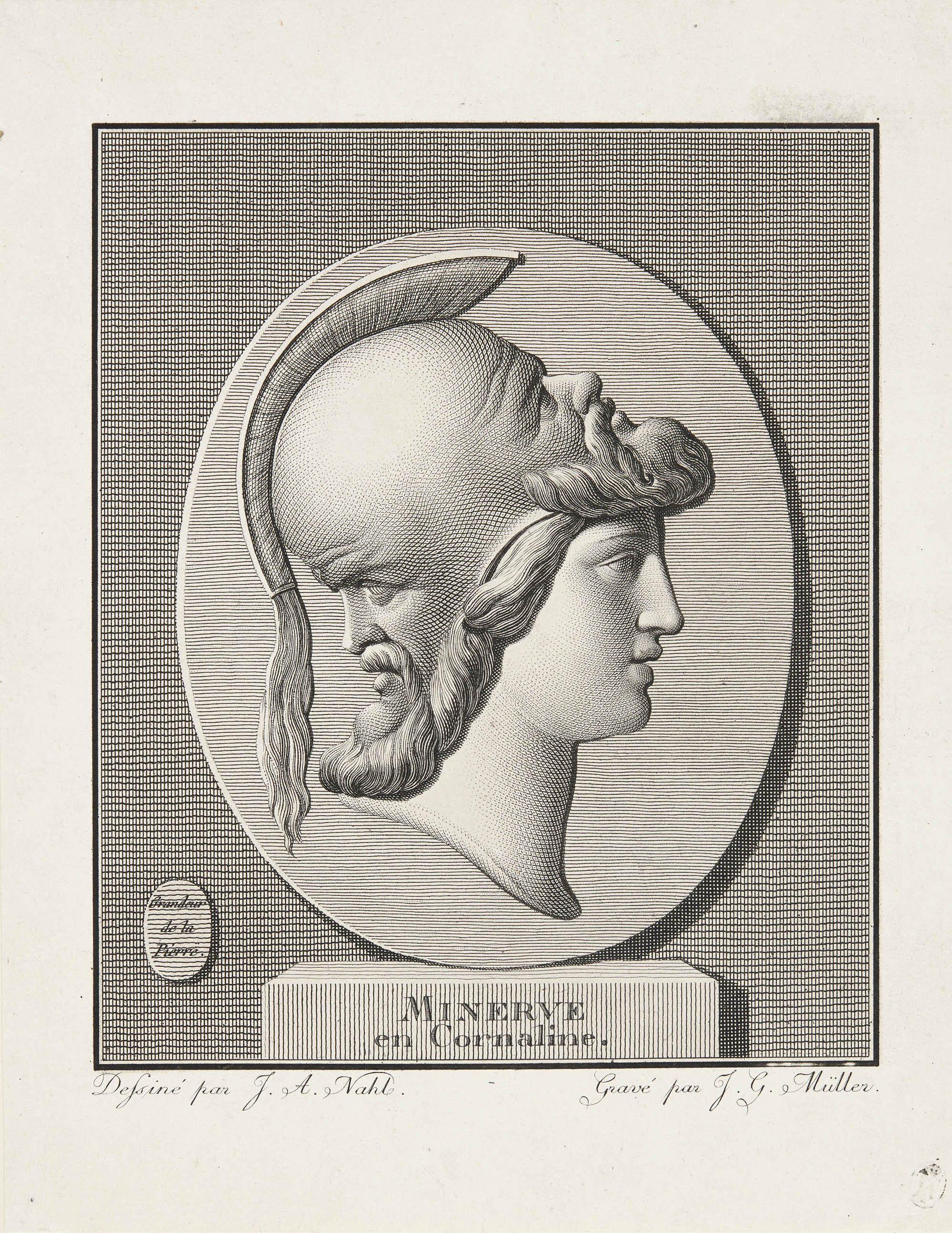 Johann Gotthard von Müller, "MINERVE en Cornaline."