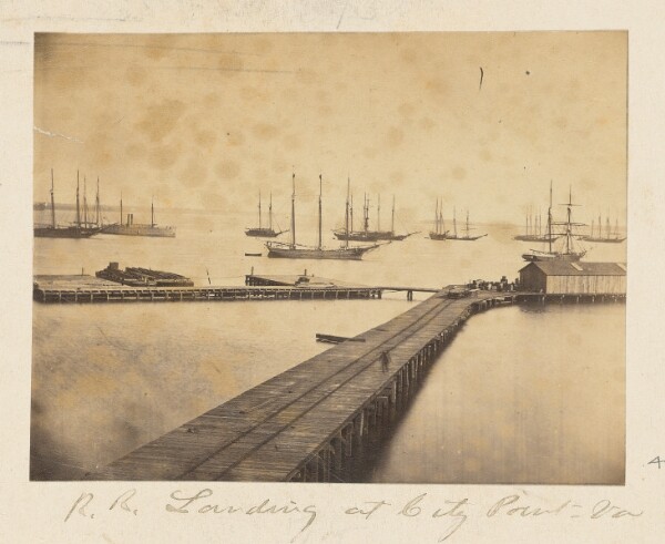 A. J. Russell, Railroad Landing at City Point, Virginia