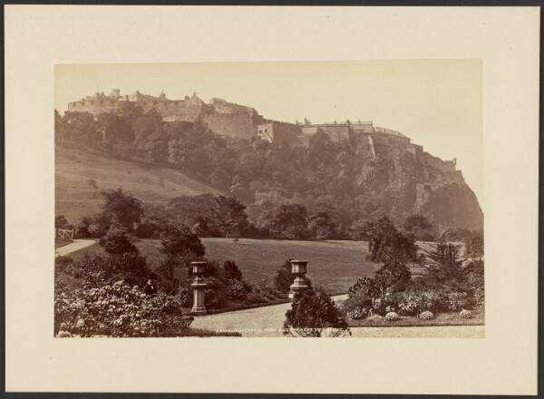 George Washington Wilson, Edinburgh Castle from West Princes St. Gardens