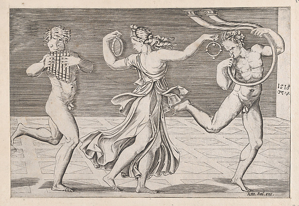 Anonymous, Dance of Fauns and Bacchants, from "Speculum Romanae Magnificentiae"