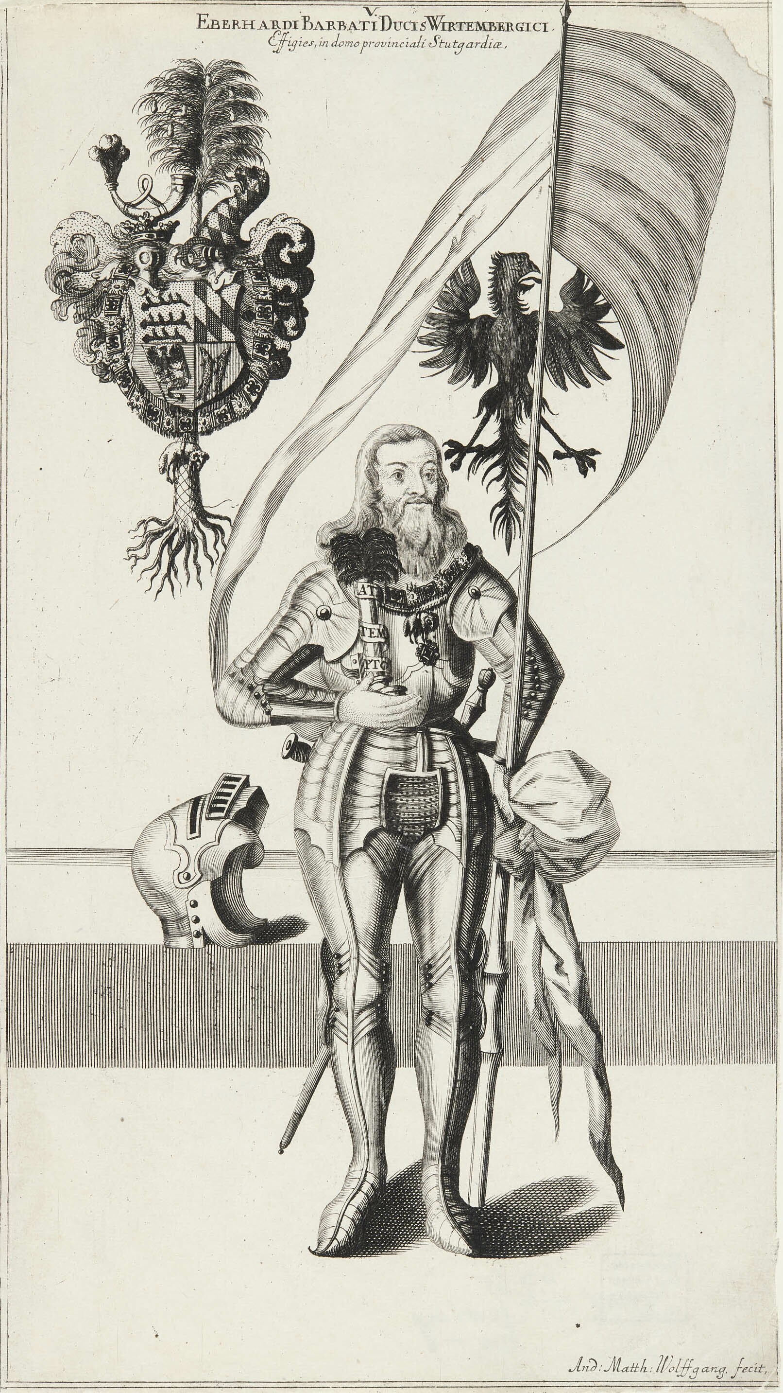 Andreas Matthäus Wolfgang, Bildnis Herzog Eberhard I. von Württemberg