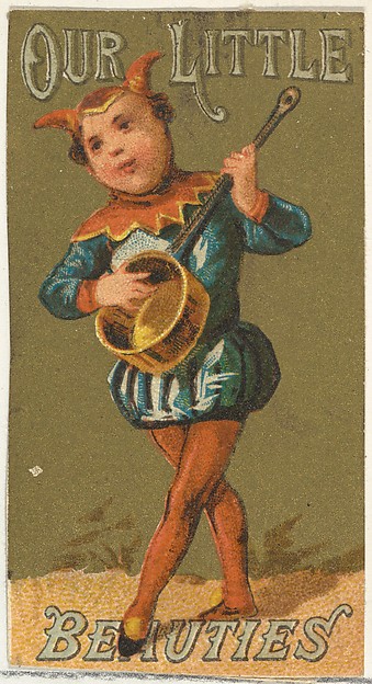 Allen & Ginter, From the Girls and Children series (N58) promoting Our Little Beauties Cigarettes for Allen & Ginter brand tobacco products