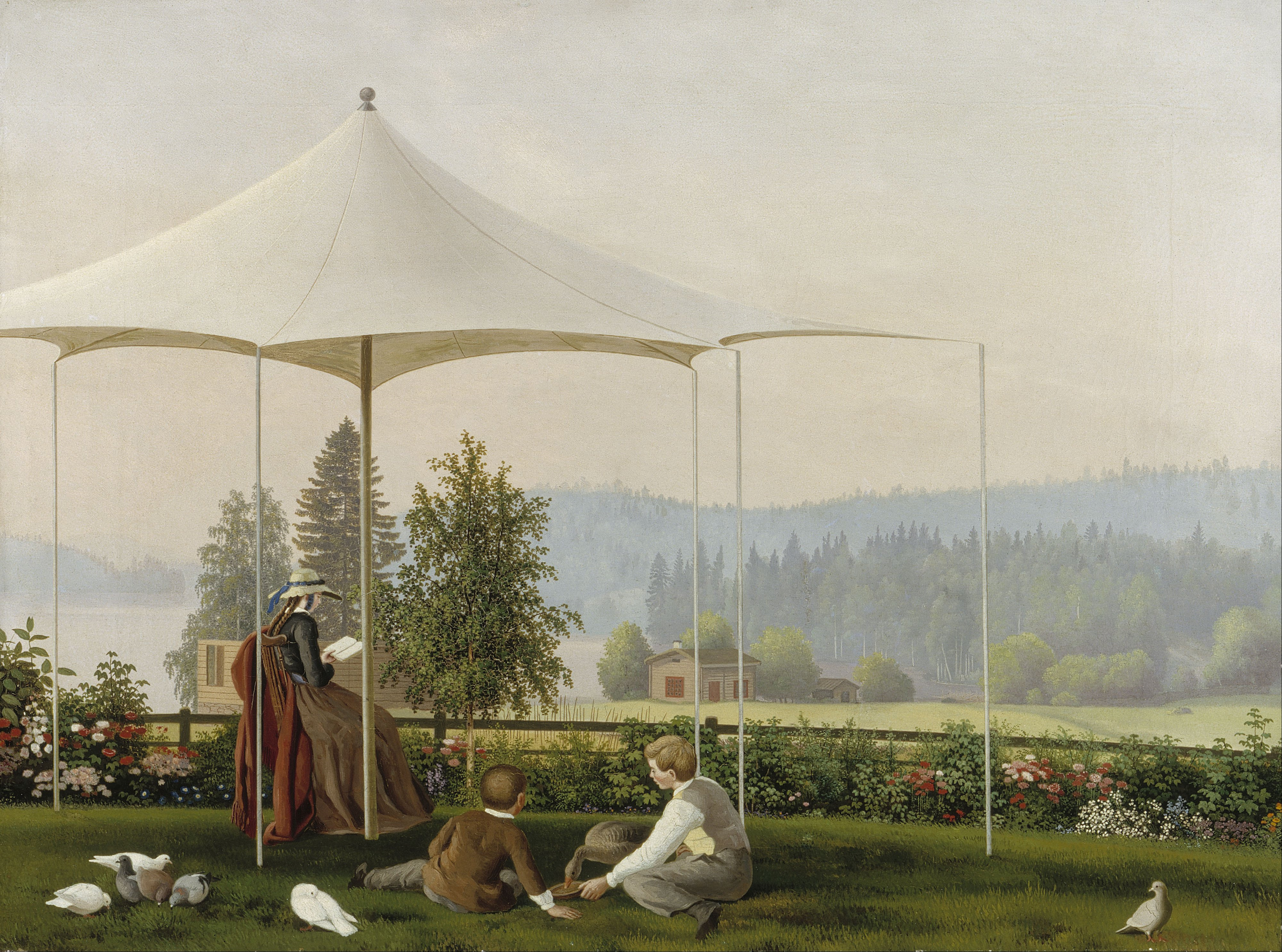 Ferdinand von Wright, In the Garden of Haminalahti