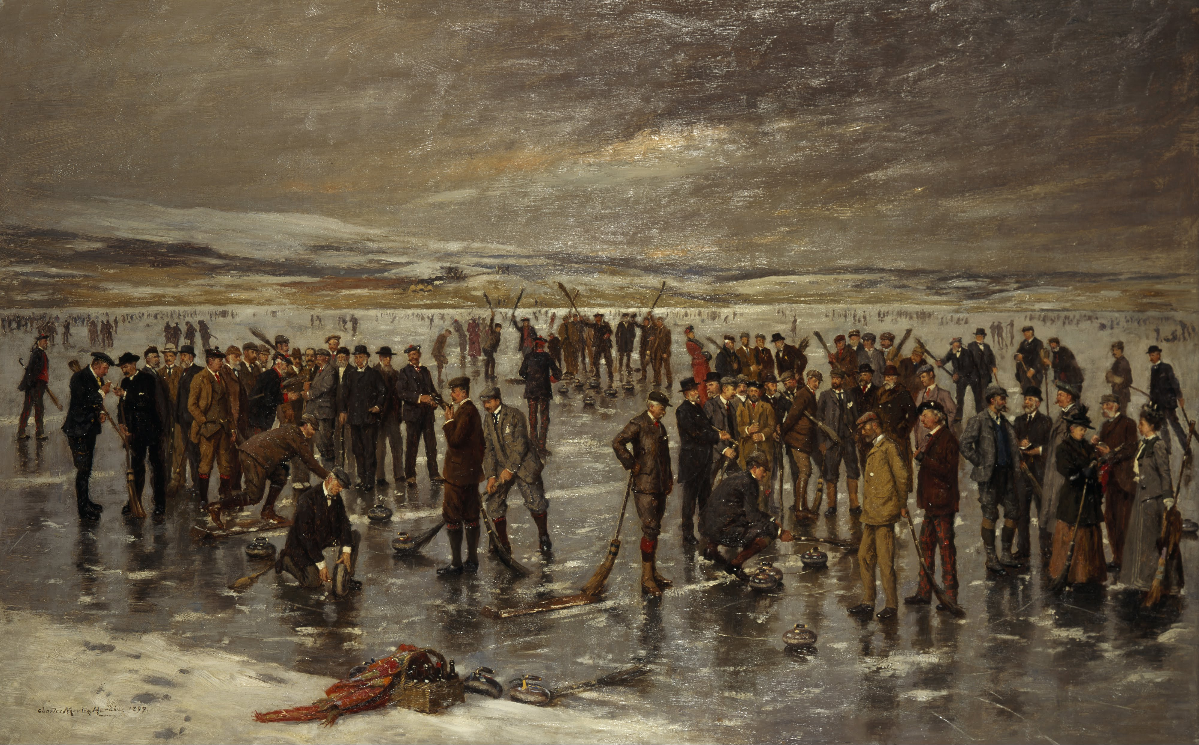 Charles Martin Hardie, Curling at Carsebreck