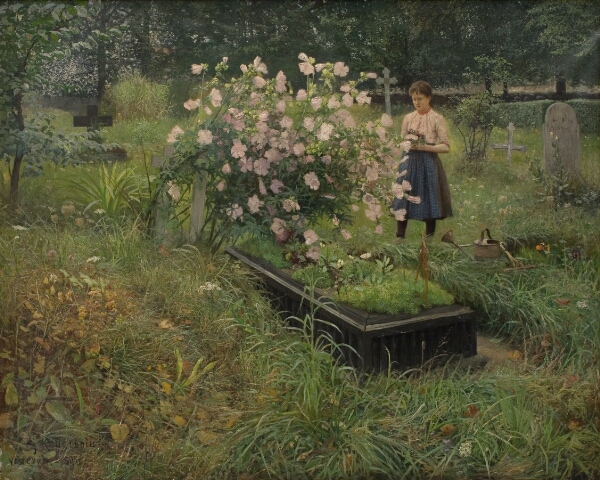 Gottfrid Kallstenius, Kirkegårdsmotiv