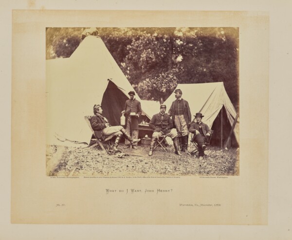 Alexander Gardner, What do I want, John Henry?