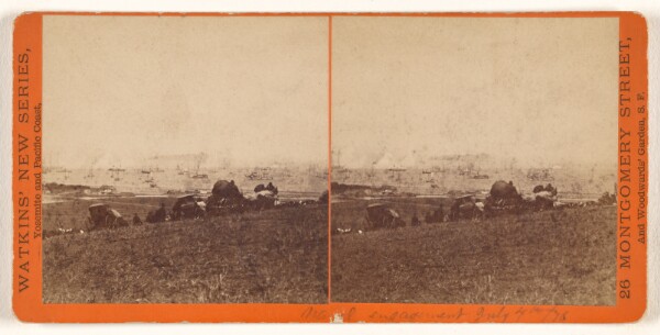 Carleton Watkins, [The Bombardment, View from the Presidio, July 3, 1876]
