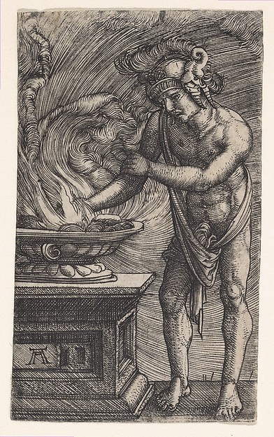 Albrecht Altdorfer, Mucius Scaevola Burning His Hand