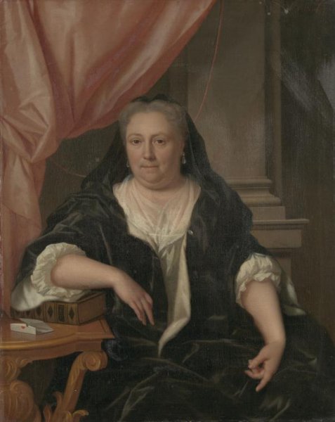 Philip van Dijk, Portrait of Maria van Citters (1684-1752), Wife of Caspar Adriaen Parduyn