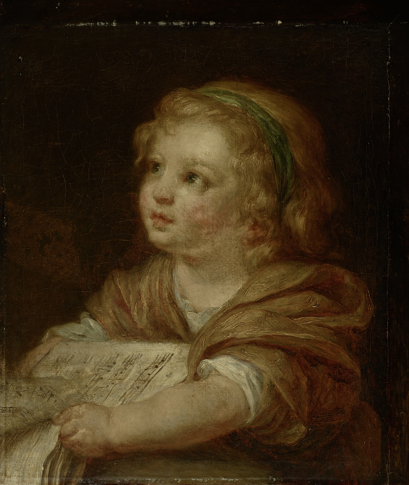 Jean-Baptiste Greuze, Girl with Music Book