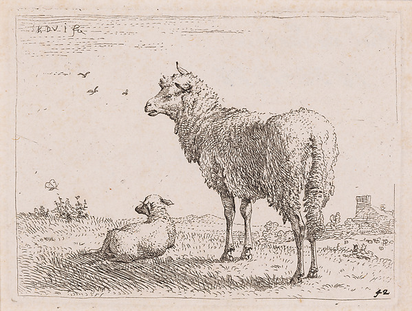 Karel Dujardin, Ewe and Lamb