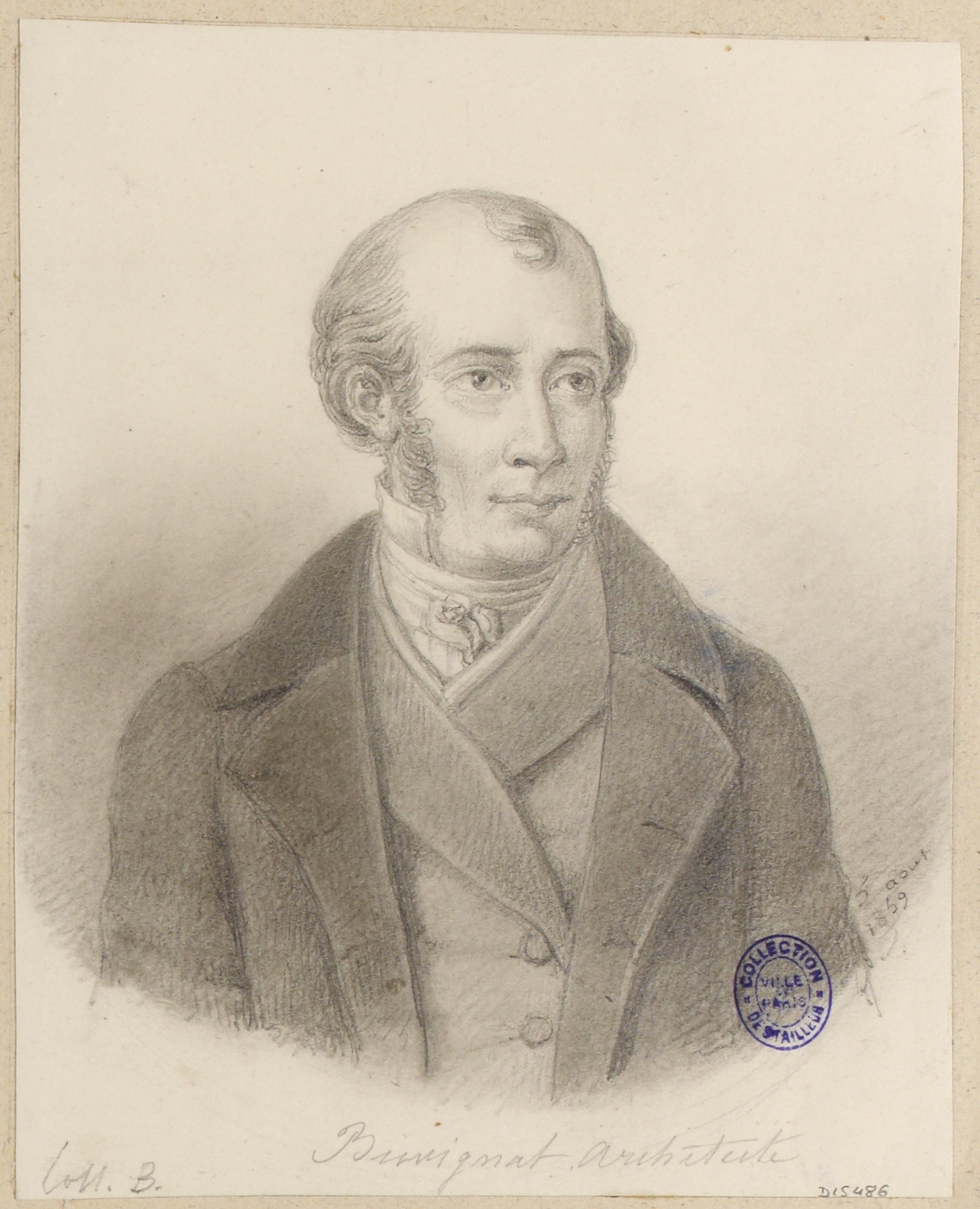 Anonyme, Portrait de l'architecte Burrignat ou Bussignat [?]