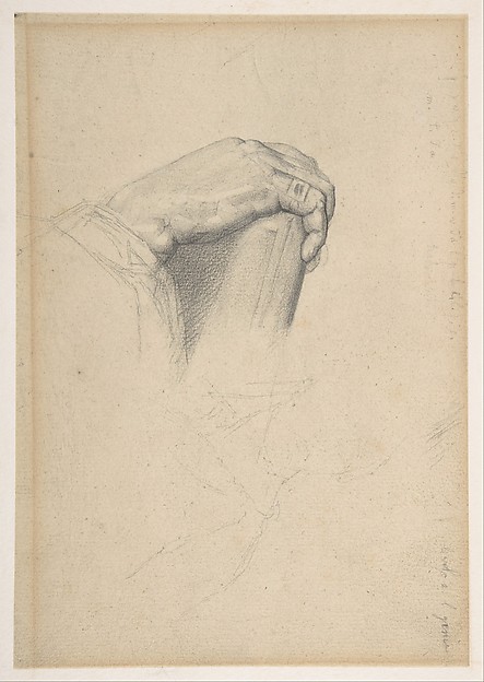 Georges Seurat, The Hand of Poussin, after Ingres