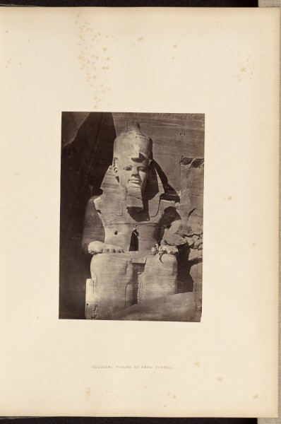 Francis Frith, Colossal Figure at Abou Simbel