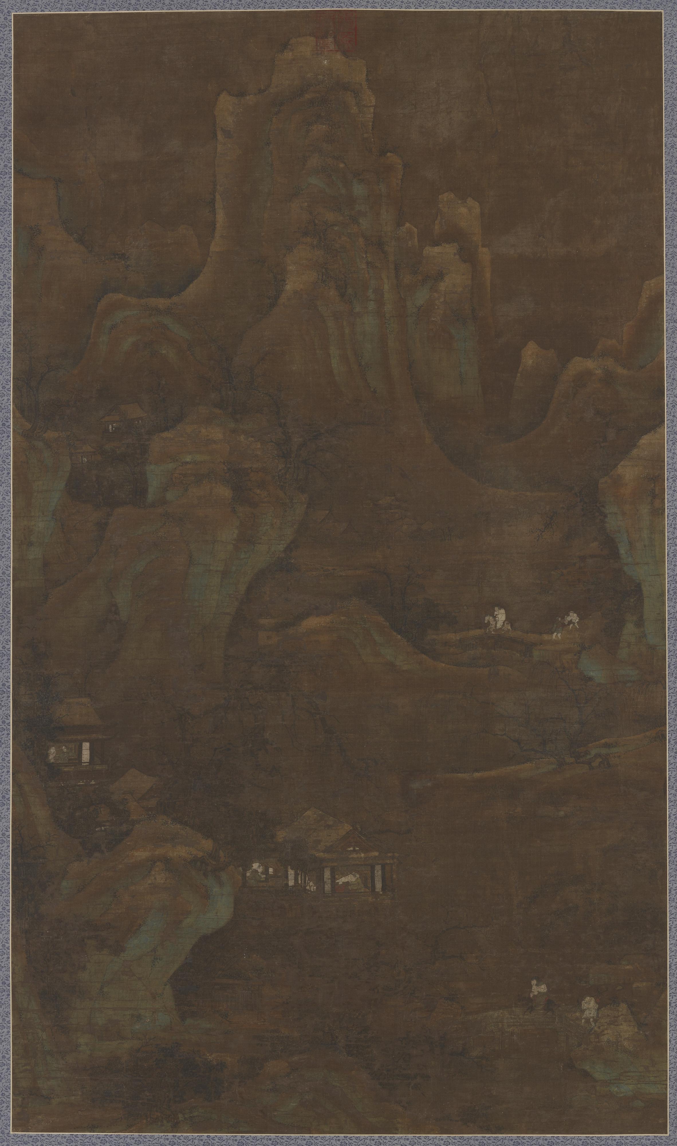 Formerly attributed to He Zhen, Bringing a lute to visit a friend
