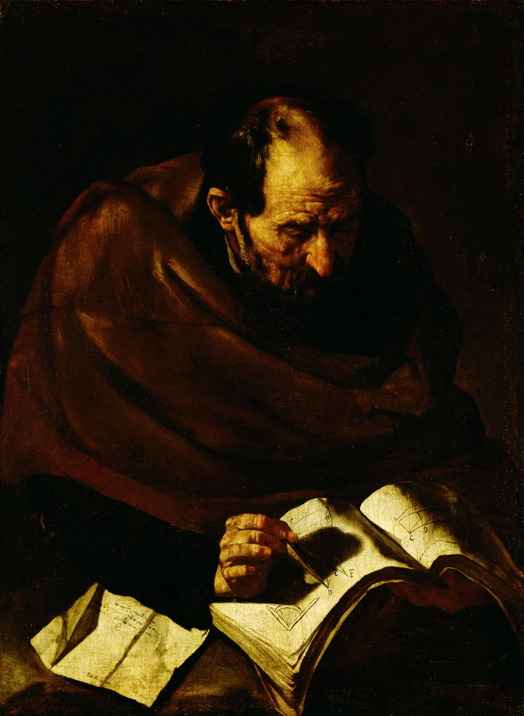 Master of the Annunciation to the Shepherds, Mathematiker des Altertums (Archimedes)