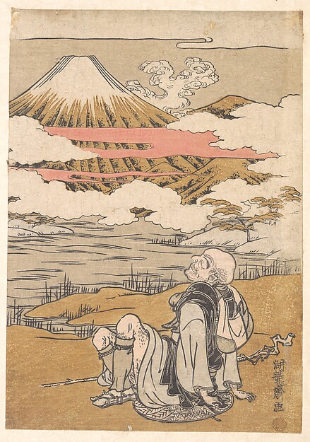 Isoda Koryūsai, Fuji-mi Saigyo