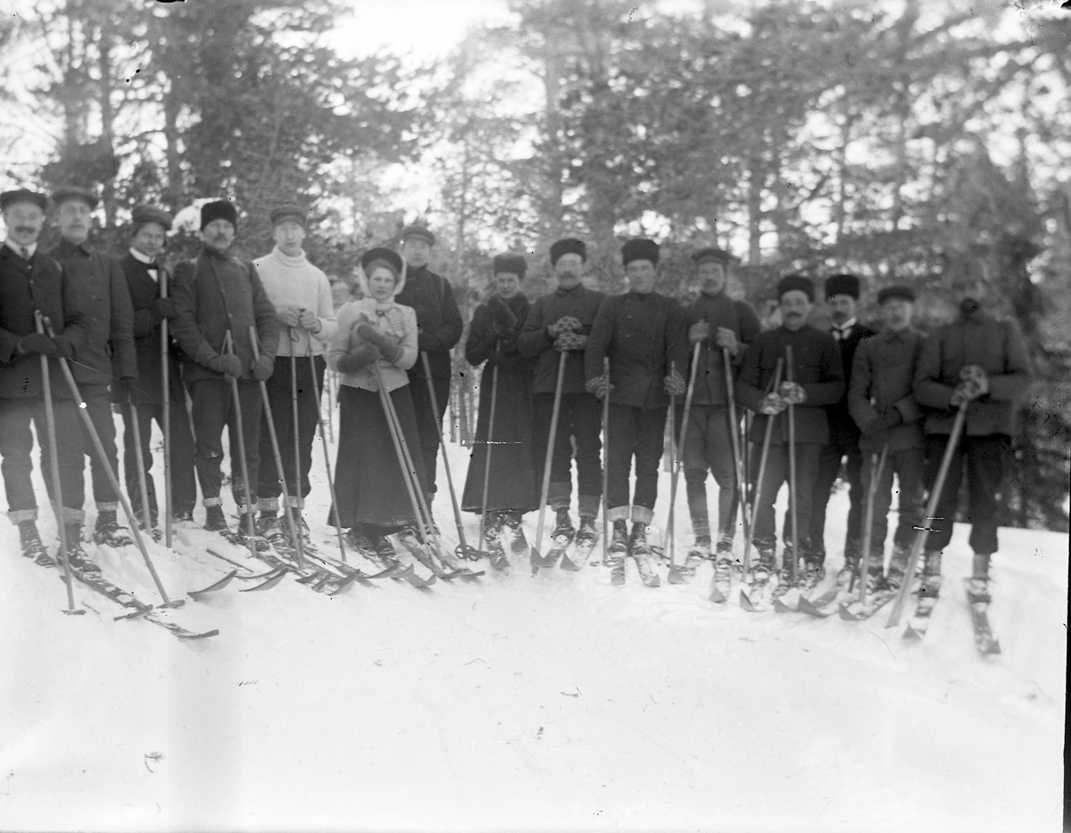 Anders O. Sørhuus, Folk på skitur