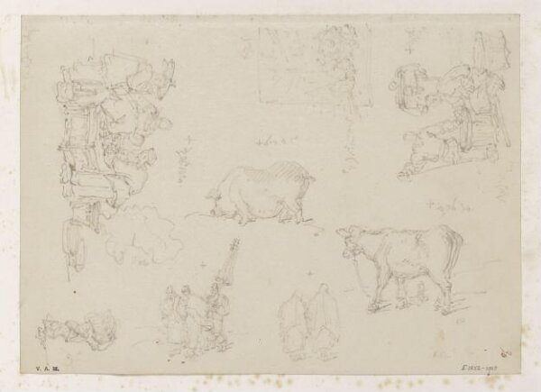 George Chinnery, A cowherd with three cows