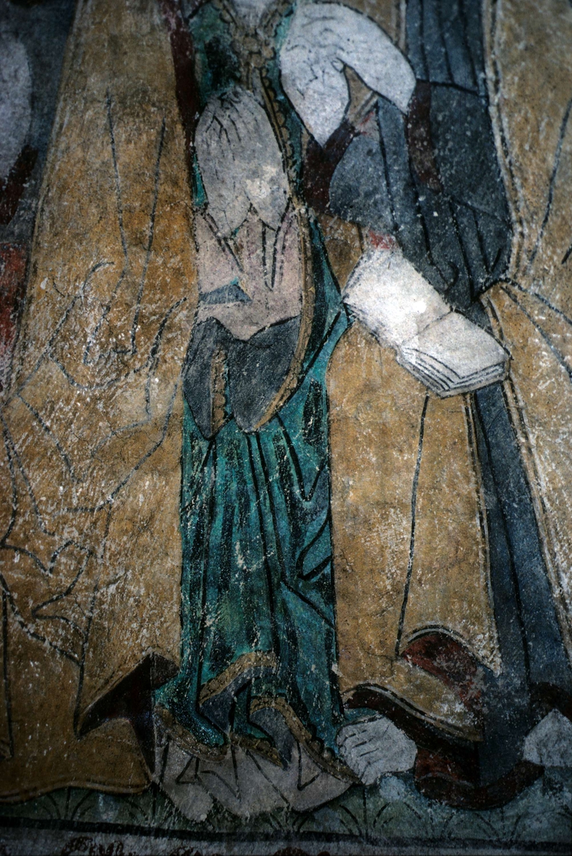 Rune Hammarling, Kalkmålning i Viksta kyrka, Viksta socken, Uppland 1986