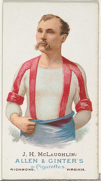 Allen & Ginter, J.H. McLaughlin, Wrestler, from World's Champions, Series 1 (N28) for Allen & Ginter Cigarettes