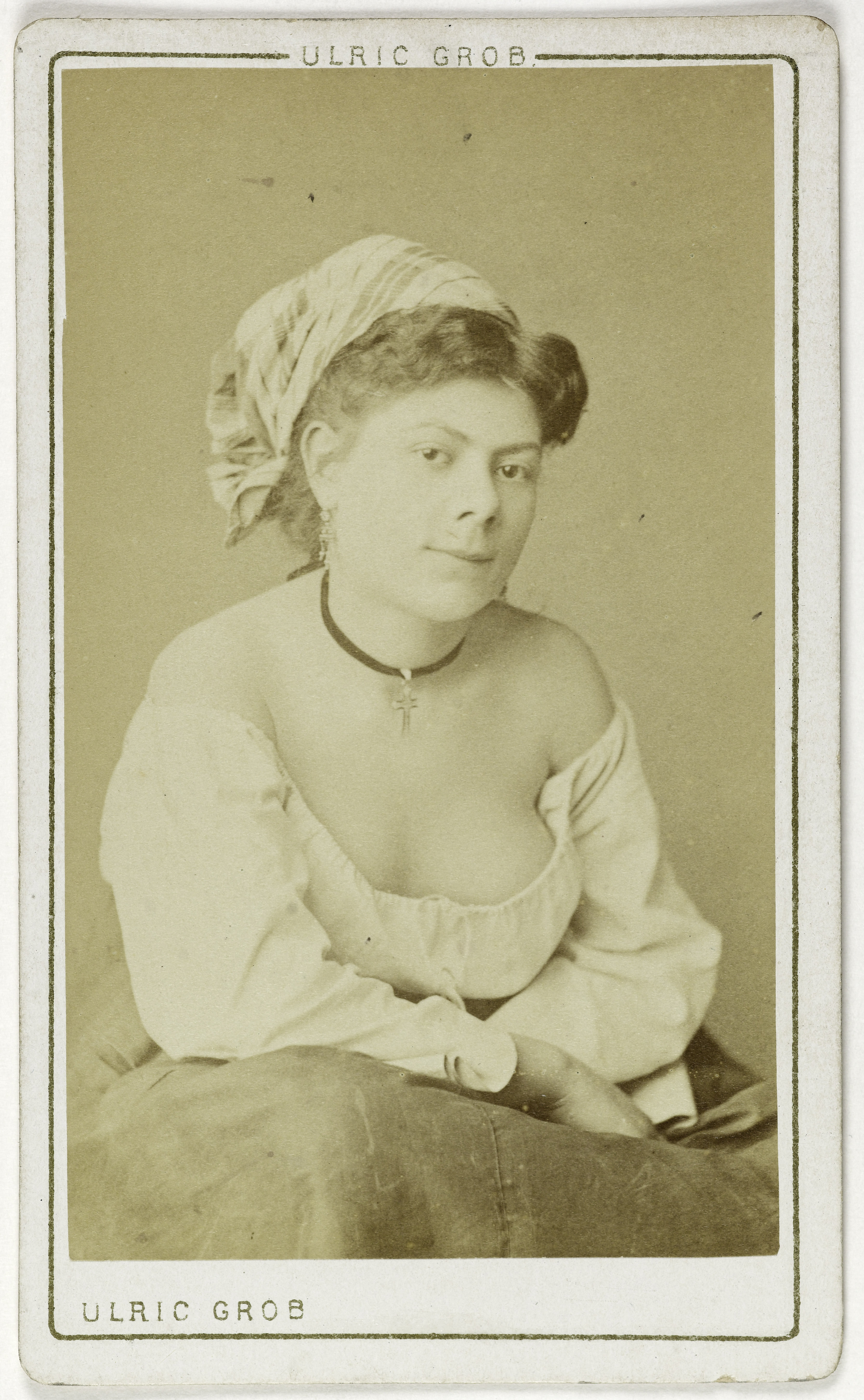 Ulric Grob, Portrait de Lassouche, (Jeanne Placet ?), (actrice, musicienne ?)