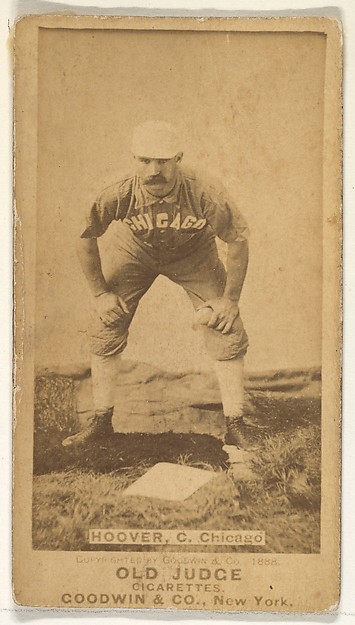 Goodwin & Company, C.E. Hoover, Catcher, Chicago, from the Old Judge series (N172) for Old Judge Cigarettes