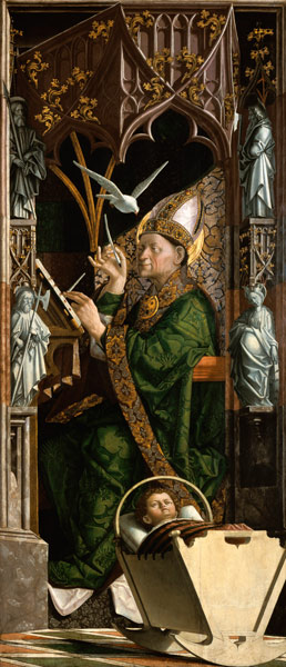 Michael Pacher, Saint Ambrose from Milan