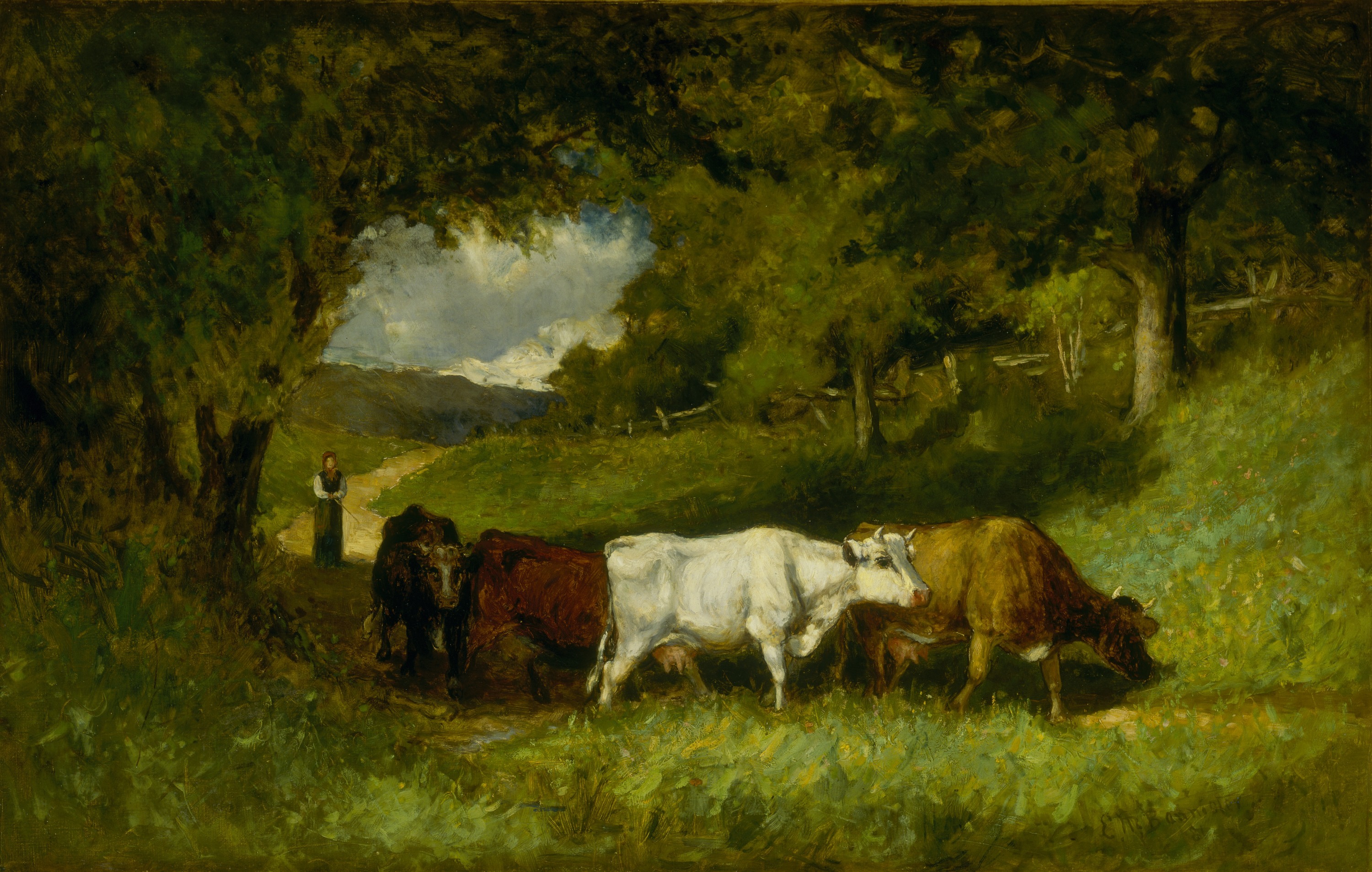 Edward Mitchell Bannister, Driving Home the Cows