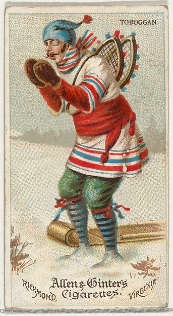 Allen & Ginter, Toboggan, from World's Dudes series (N31) for Allen & Ginter Cigarettes