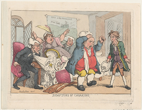 Thomas Rowlandson, Symptoms of Choaking