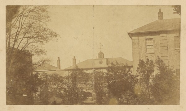 Unknown, [Buildings obscured by trees]