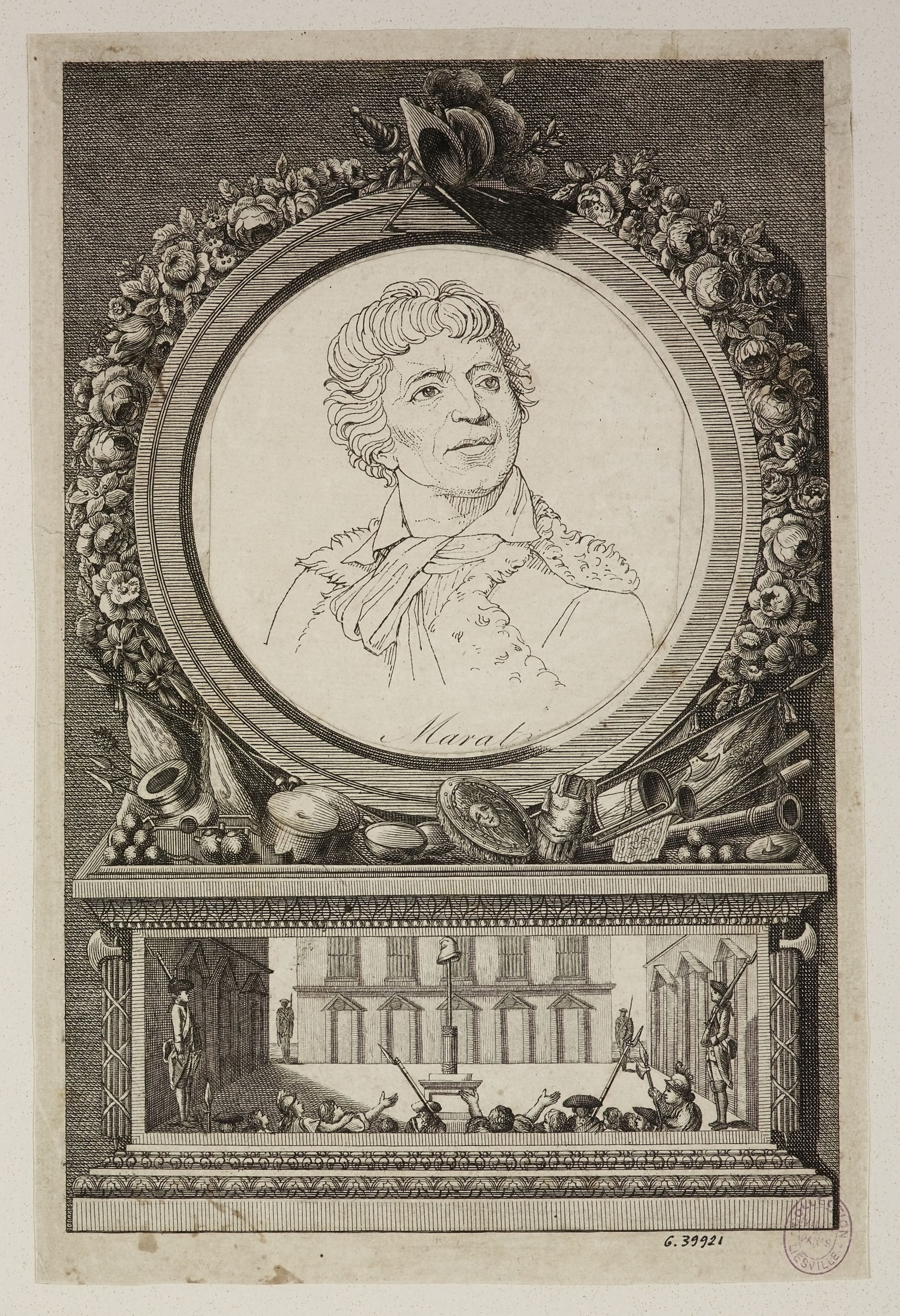 Anonyme, Portrait de Marat.