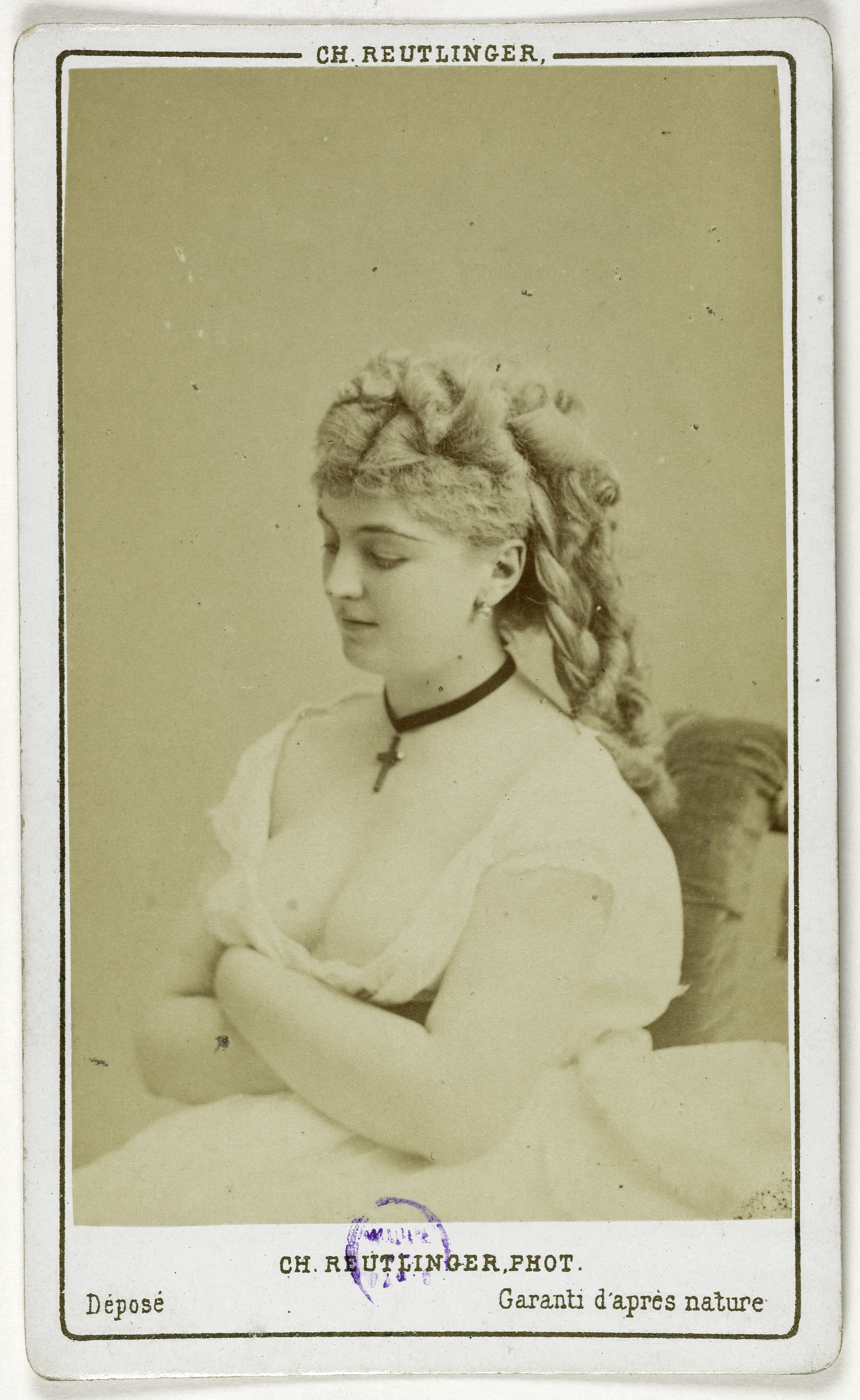 Charles Reutlinger, Portrait de Méry Laurent (née Anne Rose Suzanne Louviot 1849-1900), actrice