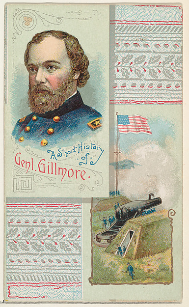 W. Duke, Sons & Co., A Short History: General Quincy Adams Gillmore, from the Histories of Generals series (N114) issued by W. Duke, Sons & Co. to promote Honest Long Cut Smoking and Chewing Tobacco