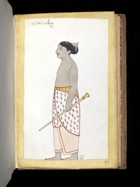 Unknown, One of sixty-three drawings from an Album depicting Sinhalese occupations and castes.