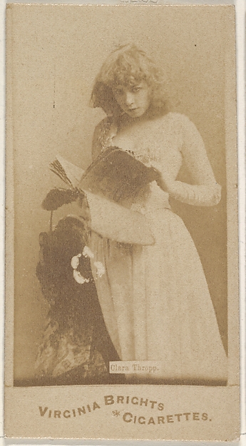 Allen & Ginter, Clara Thropp, from the Actors and Actresses series (N45, Type 1) for Virginia Brights Cigarettes